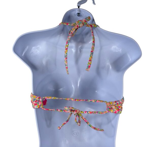 Victoria's Secret Beach Sexy Underwire Fabulous Ruffle Halter Bikini Top 34 DD - Picture 2 of 9